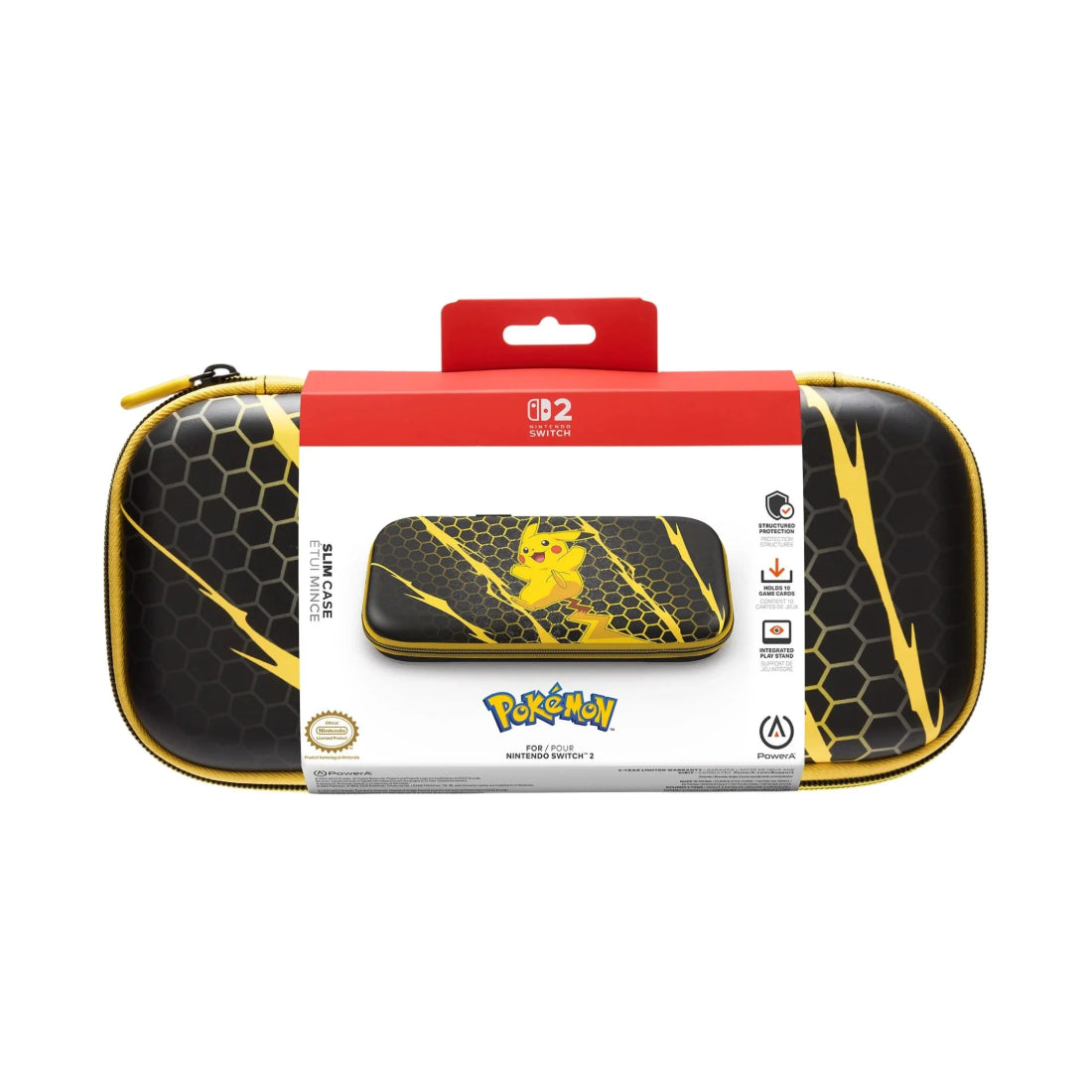 PowerA Slim Case for NSW2 - Pikachu Electric - اكسسوارات PowerA Slim Case for NSW2 - Pikachu Electric - اكسسوارات