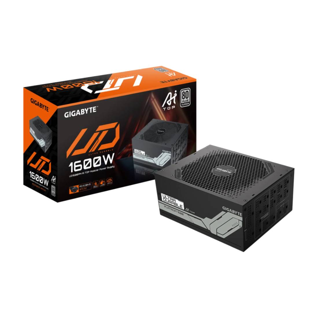 Gigabyte UD1600PM PG5 AI TOP 1600W 80+ Plat Fully Modular Power Supply - مزود الطاقة Gigabyte UD1600PM PG5 AI TOP 1600W 80+ Plat Fully Modular Power Supply - مزود الطاقة