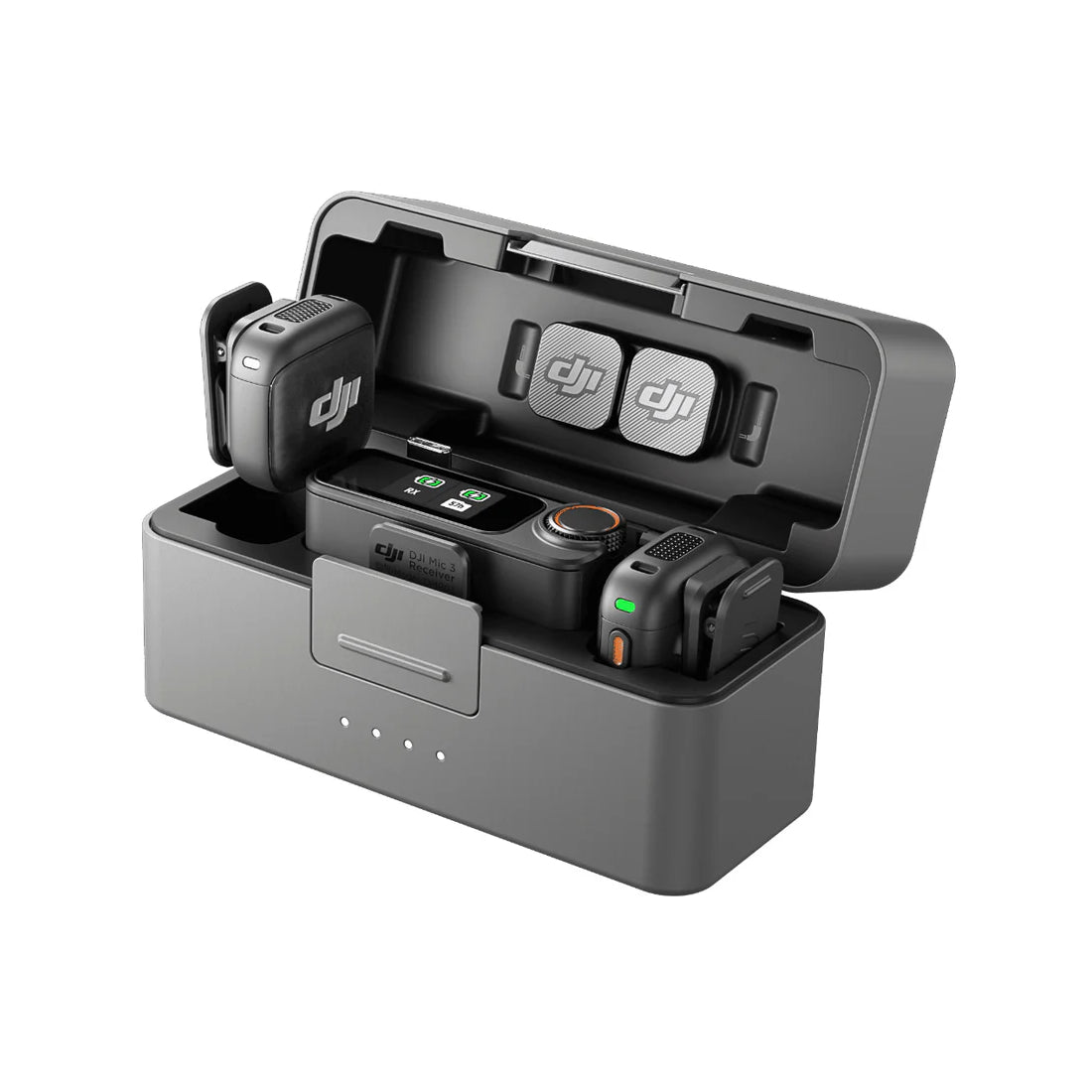 DJI Mic 3, 2 TX + 1 RX + Charging Case, Wireless Microphone - ميكروفون DJI Mic 3, 2 TX + 1 RX + Charging Case, Wireless Microphone - ميكروفون