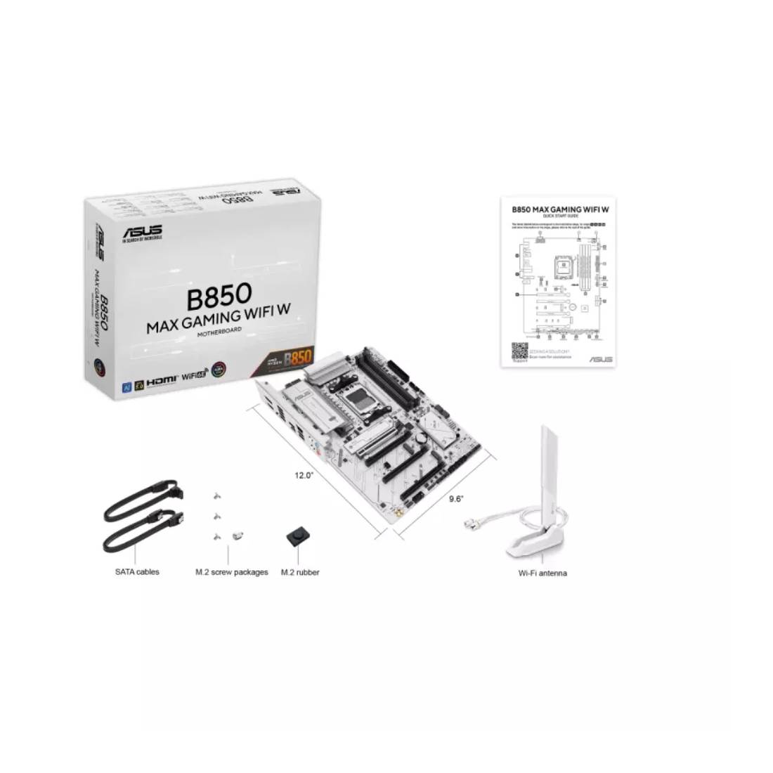 Asus B850 Max AM5 ATX Motherboard - اللوحة الأم Asus B850 Max AM5 ATX Motherboard - اللوحة الأم