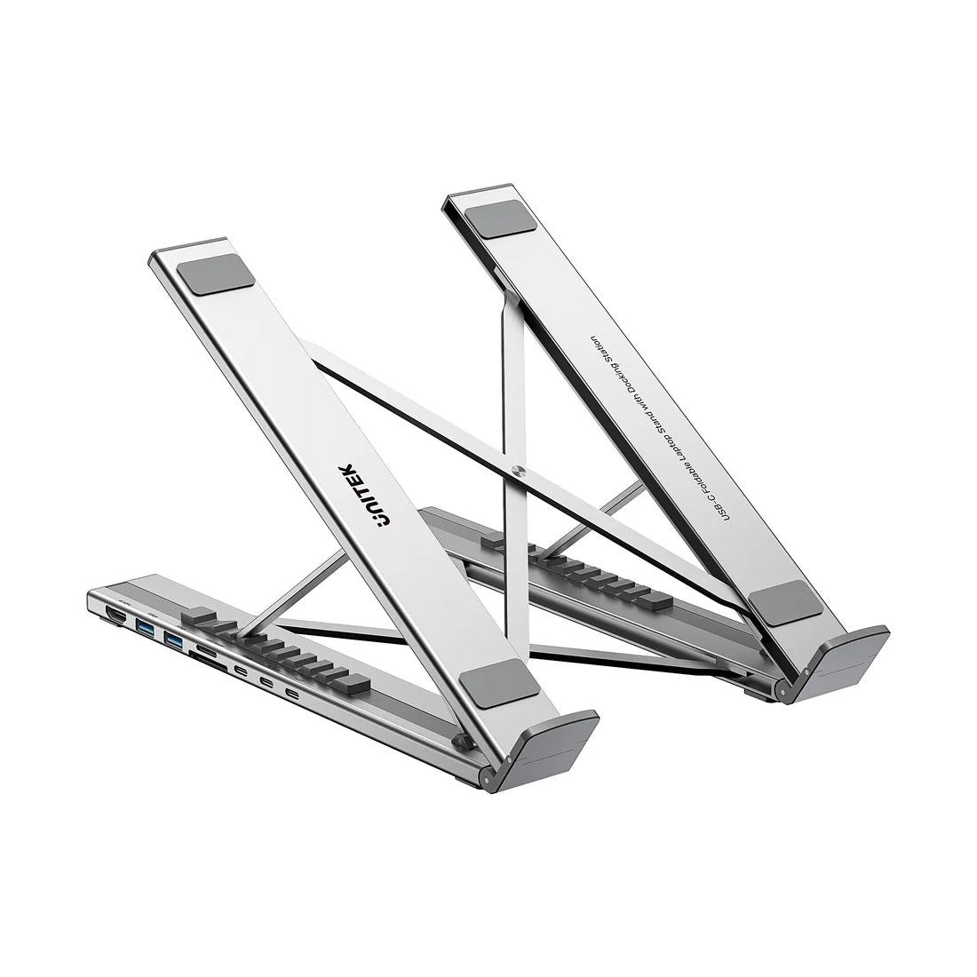 Unitek Foldable Laptop Stand with Docking Station - حامل حاسوب محمول Unitek Foldable Laptop Stand with Docking Station - حامل حاسوب محمول