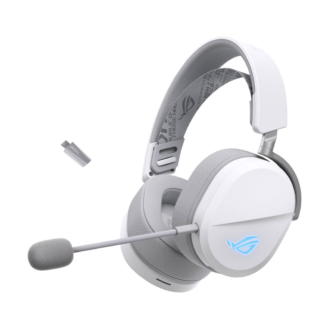 Asus A501 ROG Pelta Wireless Gaming Headset -White- سماعة Asus A501 ROG Pelta Wireless Gaming Headset -White- سماعة