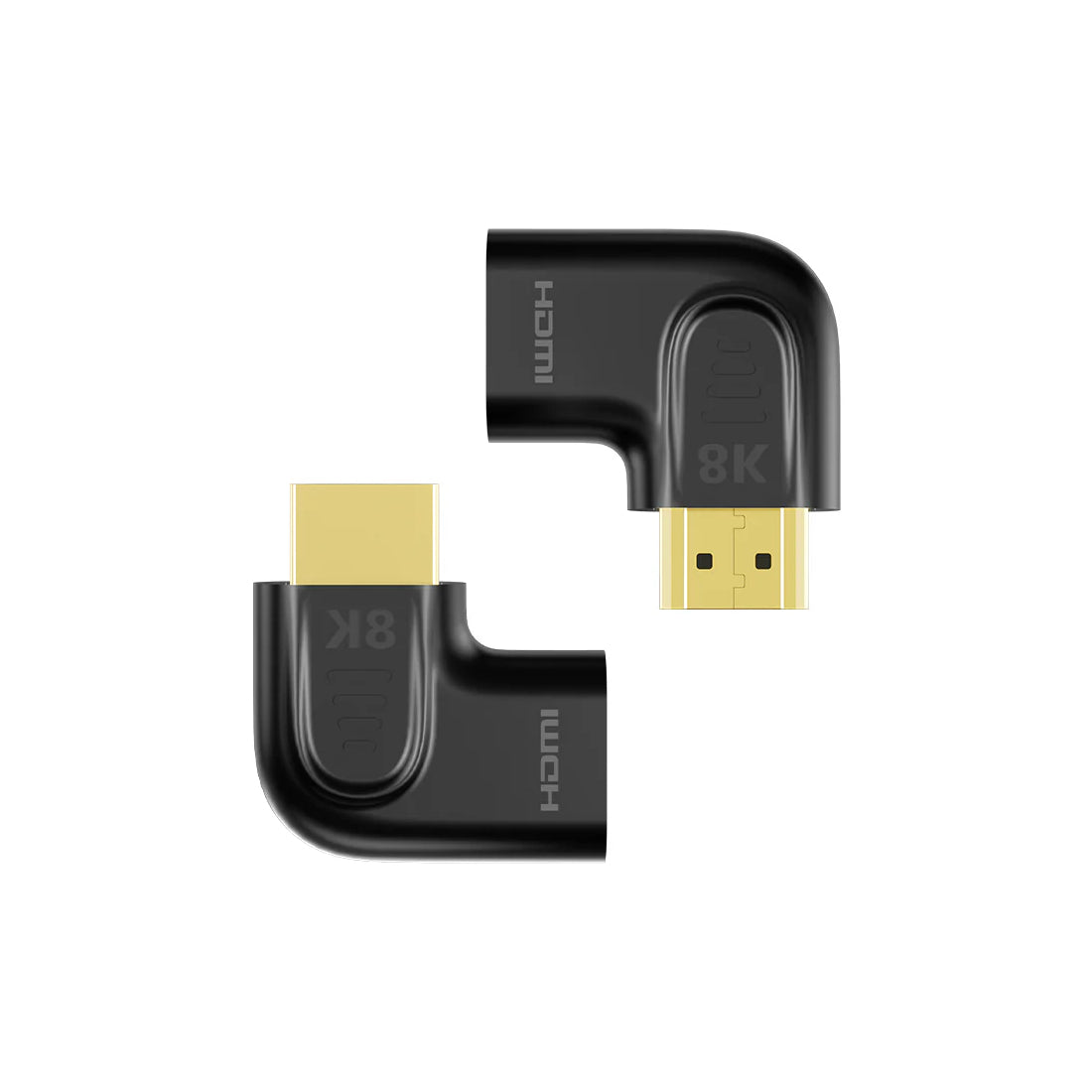 Unitek 90° & 270° Vertical Flat HDMI Adapters 8K 60Hz & 4K 120Hz, Black - محول Unitek 90° & 270° Vertical Flat HDMI Adapters 8K 60Hz & 4K 120Hz, Black - محول