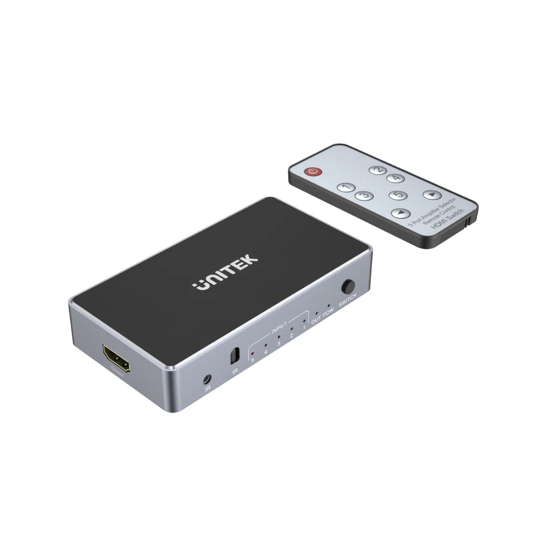 Unitek 4K HDMI 1.4 Switch 5 In 1 Out - محول Unitek 4K HDMI 1.4 Switch 5 In 1 Out - محول