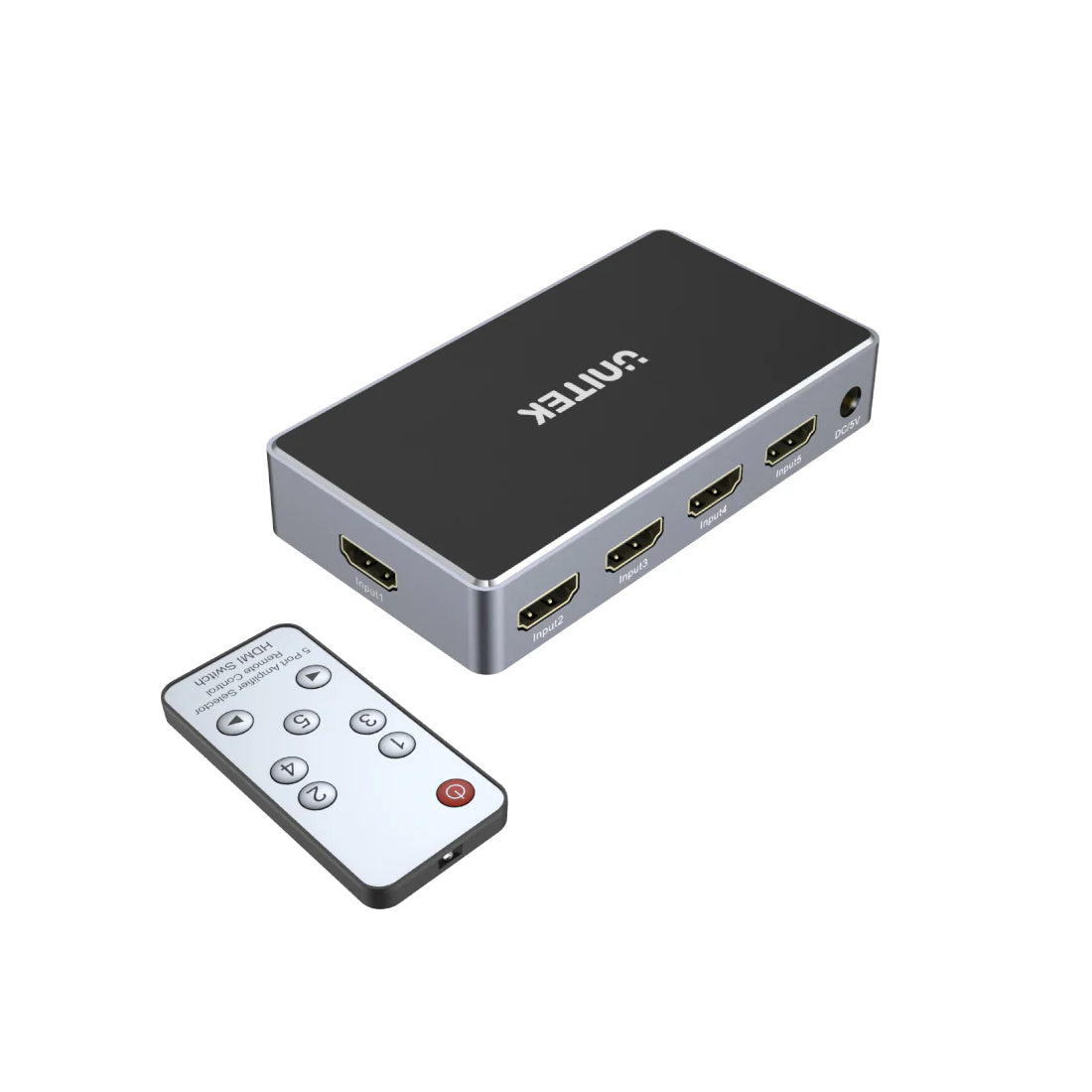 Unitek 4K HDMI 1.4 Switch 5 In 1 Out - محول Unitek 4K HDMI 1.4 Switch 5 In 1 Out - محول