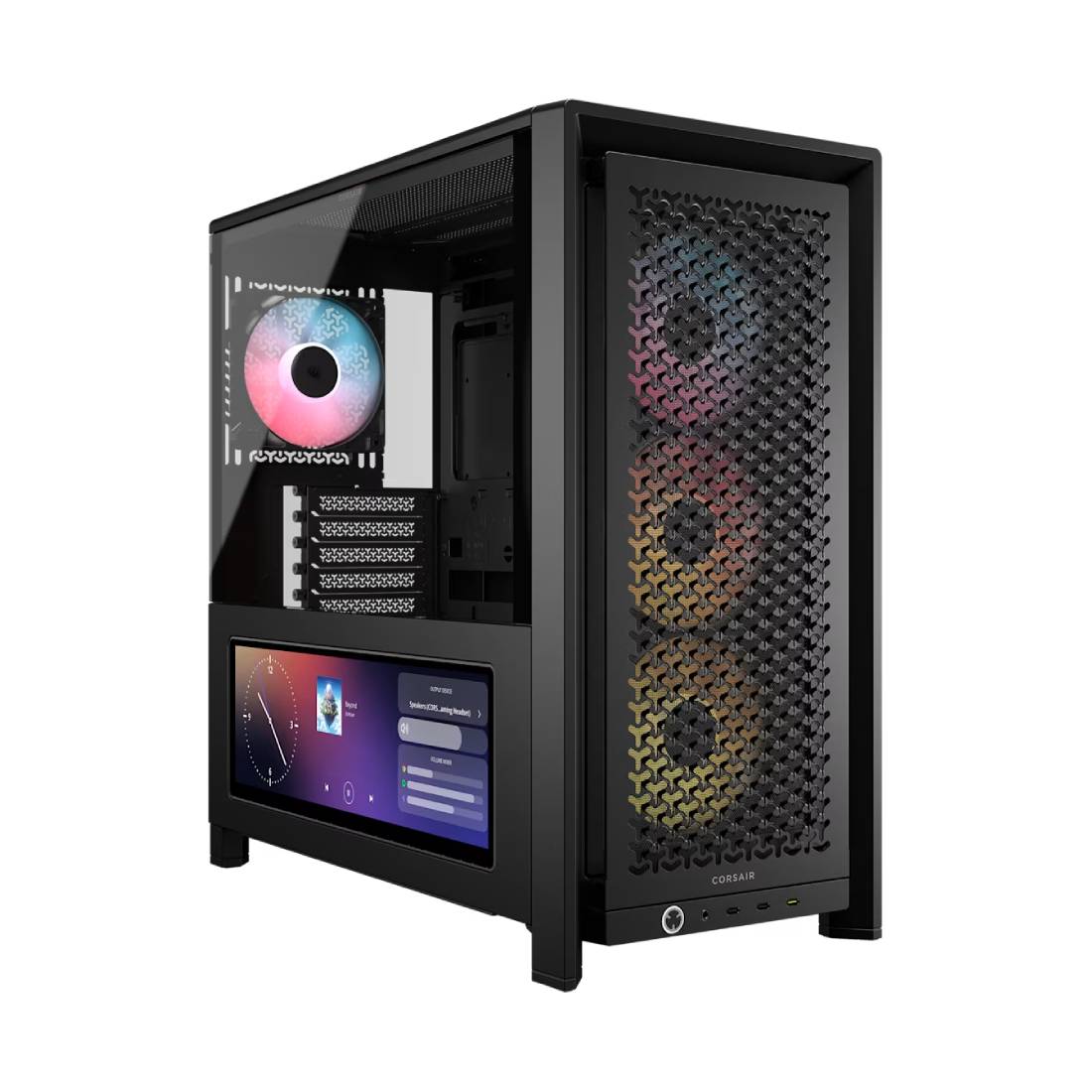 Corsair 4000 RS ARGB Frame Modular ATX Mid-Tower Case - Black - صندوق