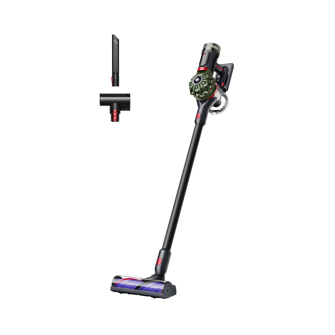 Dyson V8 Cyclone Cordless Vacuum Black & Green - مكنسه Dyson V8 Cyclone Cordless Vacuum Black & Green - مكنسه