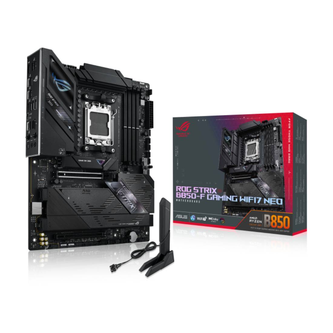 Asus ROG Strix B850-F WIFI7 NEO Gaming Motherboard - لوحة الأم Asus ROG Strix B850-F WIFI7 NEO Gaming Motherboard - لوحة الأم