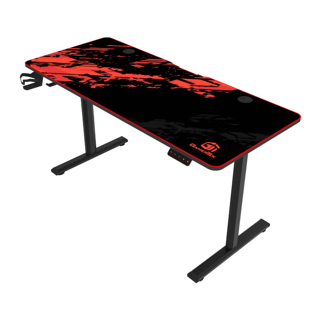 GamerTek GT-Elevate X Gaming Desk - Red & Black - طاولة ألعاب GamerTek GT-Elevate X Gaming Desk - Red & Black - طاولة ألعاب