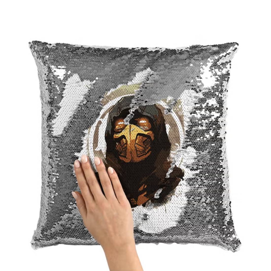 Mortal Kombat Sub Zero Throw Pillow 16x16 - وسادة Mortal Kombat Sub Zero Throw Pillow 16x16 - وسادة