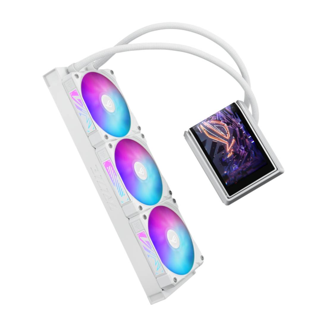 Asus ROG Ryuo IV 360 ARGB Cooler - White Edt - مبرد Asus ROG Ryuo IV 360 ARGB Cooler - White Edt - مبرد