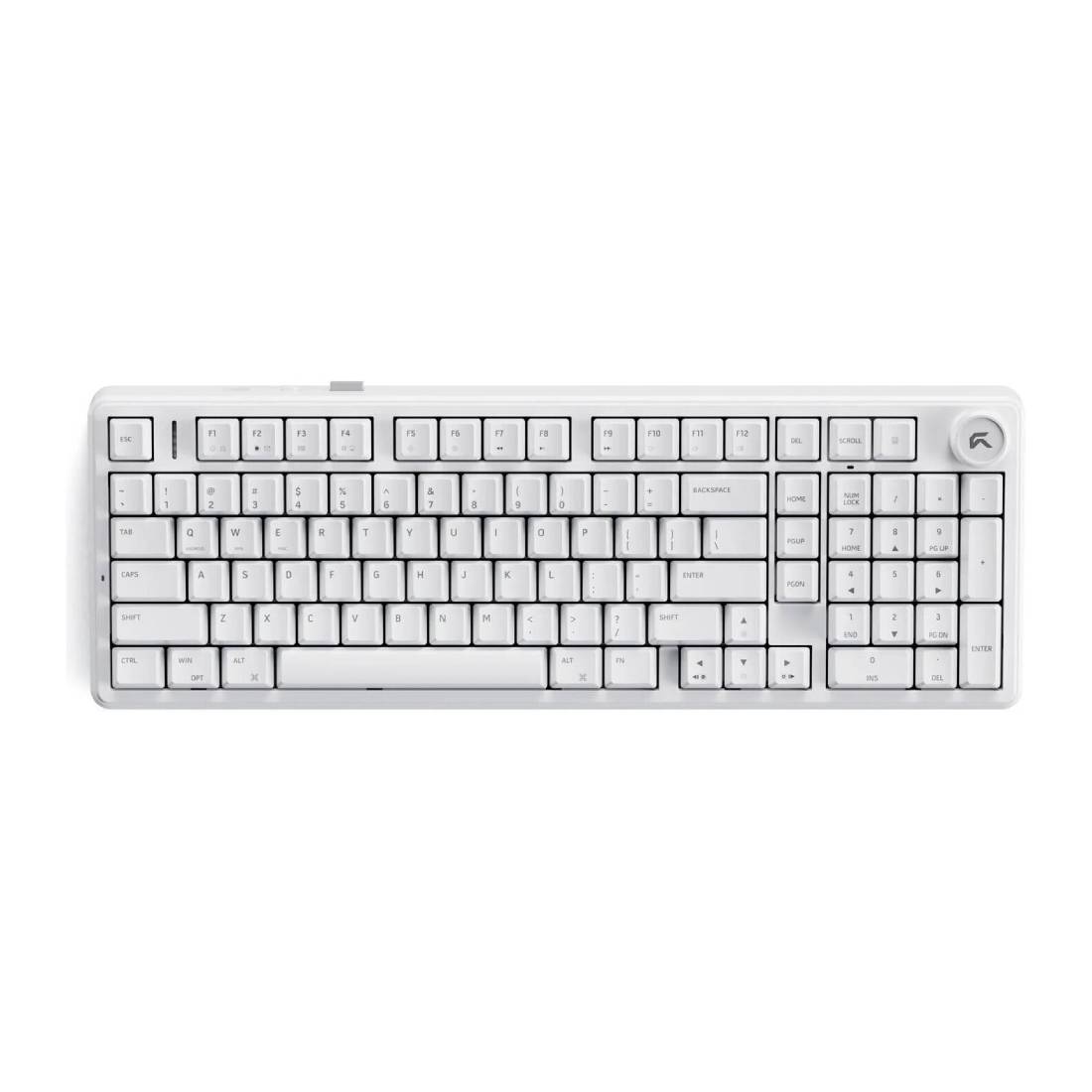 Cybeart Akula 99 Compact Full Size Wireless RGB Gaming Keyboard-White- لوحة مفاتيح