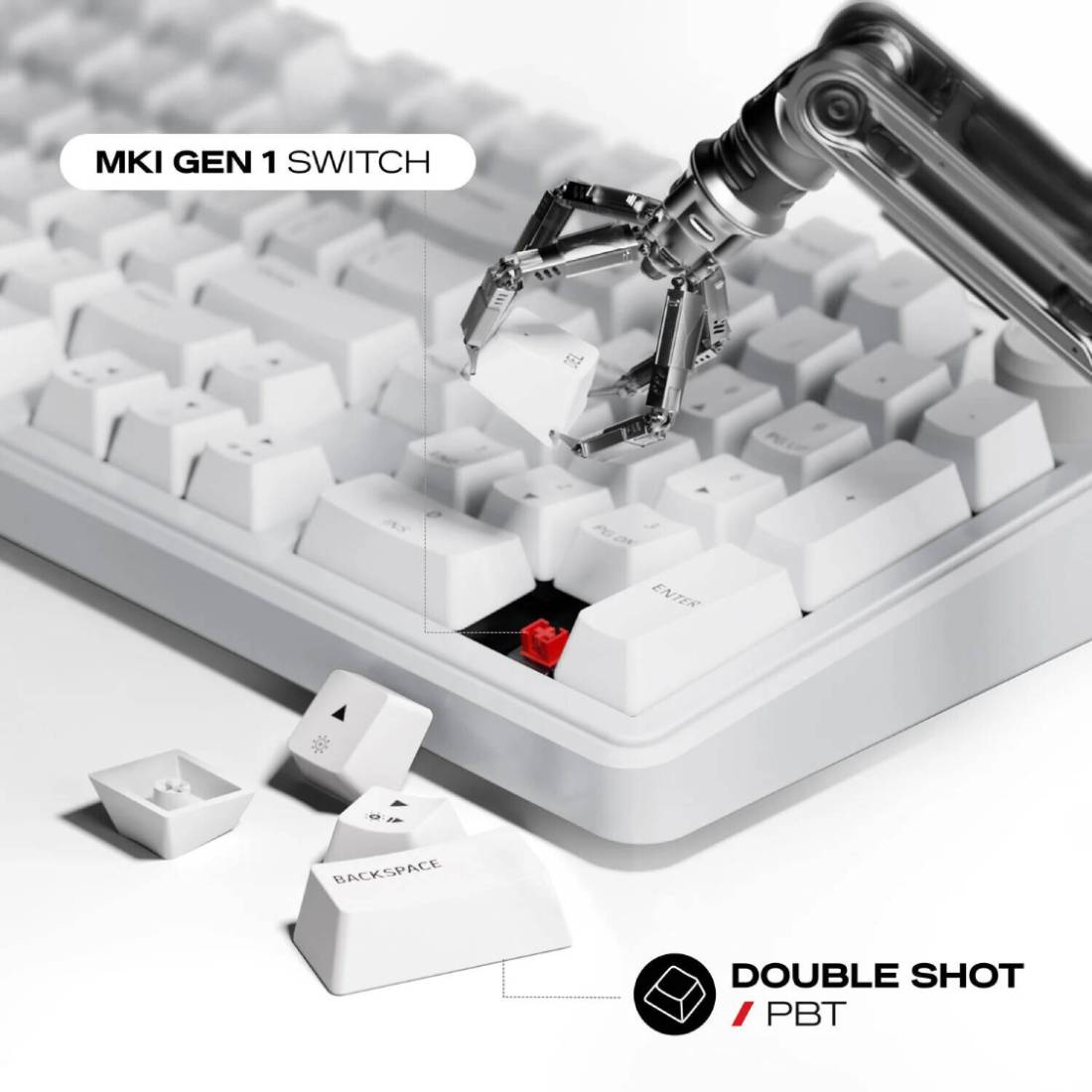 Cybeart Akula 99 Compact Full Size Wireless RGB Gaming Keyboard-White- لوحة مفاتيح Cybeart Akula 99 Compact Full Size Wireless RGB Gaming Keyboard-White- لوحة مفاتيح
