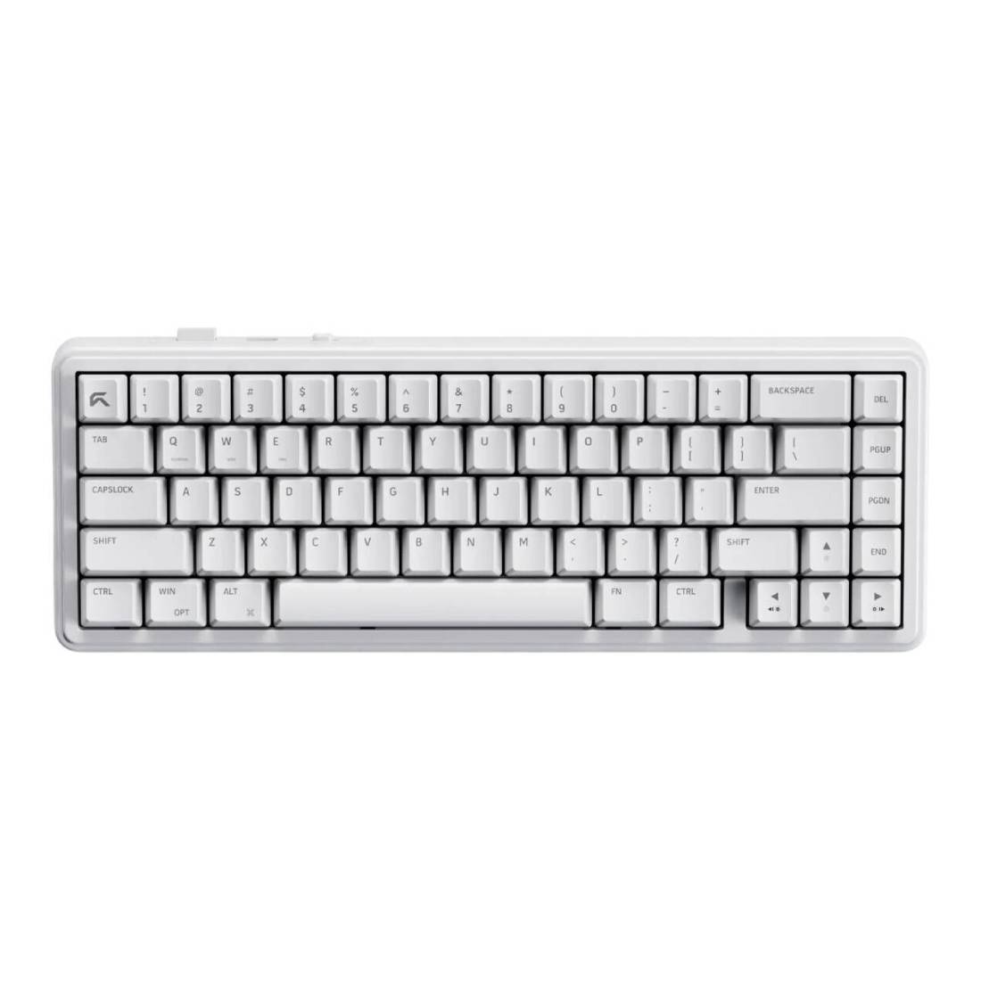 Cybeart Akula Compact 65% Wireless RGB Gaming Keyboard-White- لوحة مفاتيح