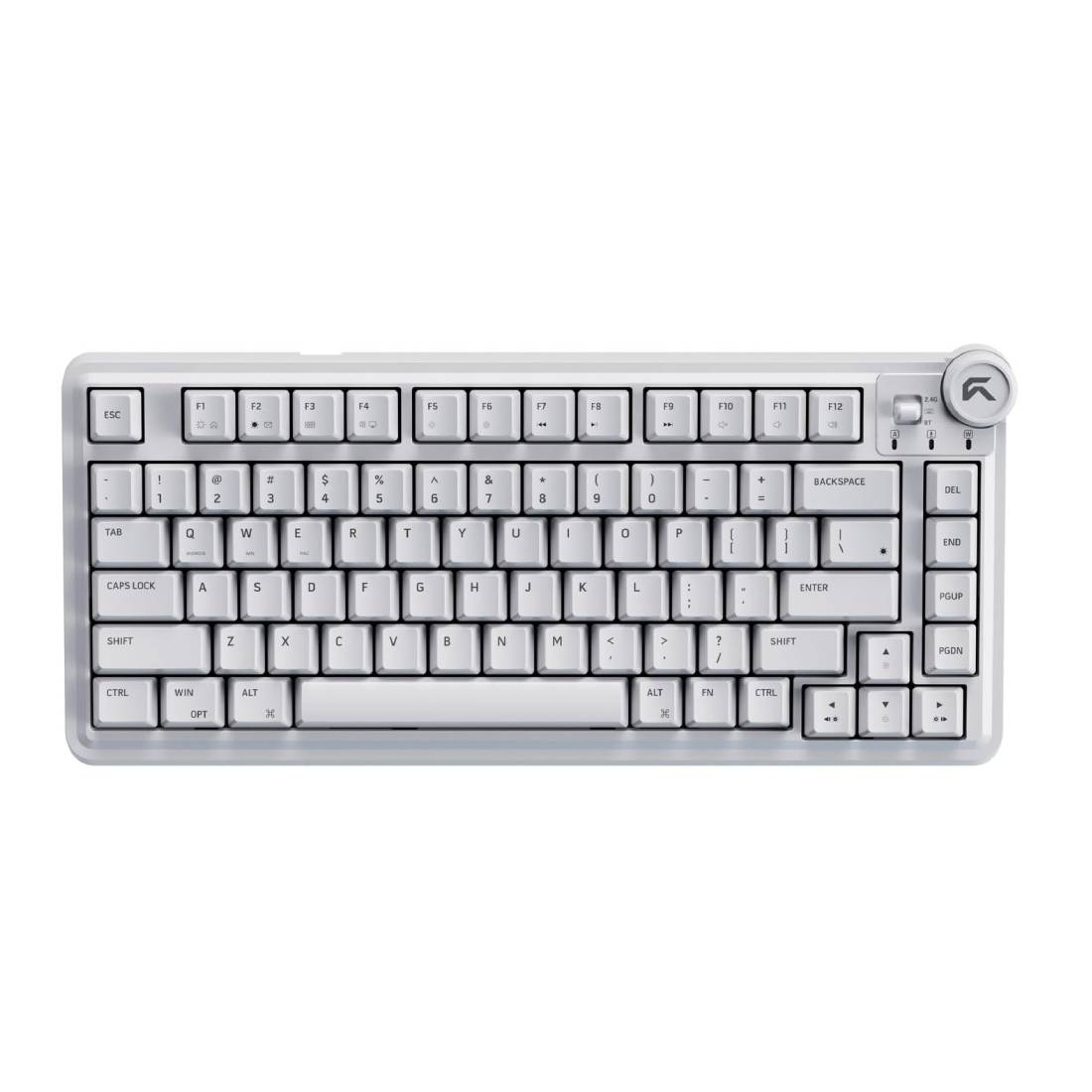 Cybeart Nighthawk 75% TKL Wireless RGB Mechanical Keyboard-White- لوحة مفاتيح