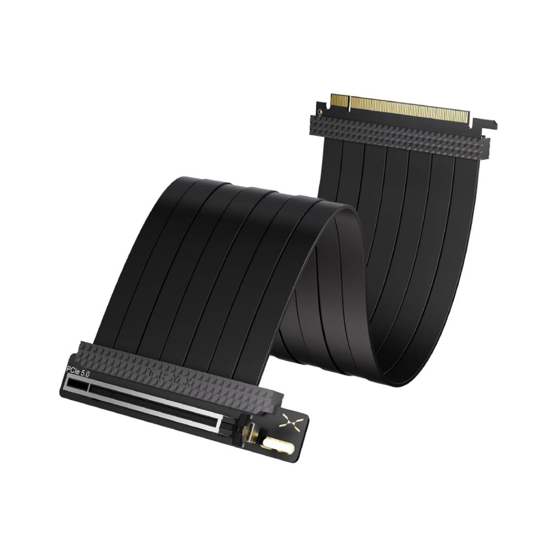 TryX String PCIE 5.0 x 16 Riser Cable 200mm - Black - كابل