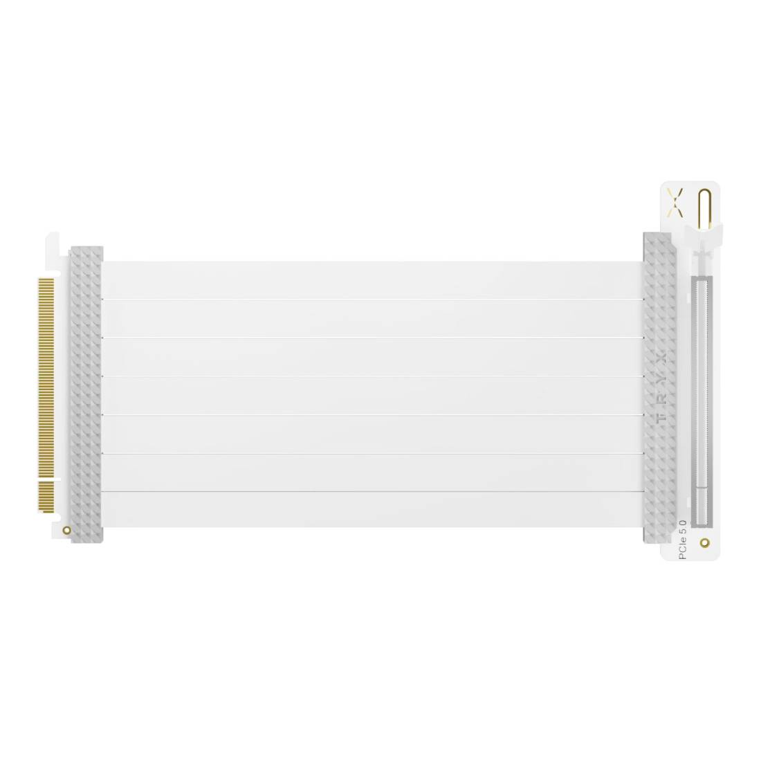 TryX String PCIE 5.0 x 16 Riser Cable 200mm - White - كابل TryX String PCIE 5.0 x 16 Riser Cable 200mm - White - كابل