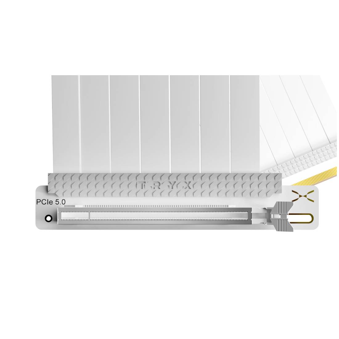 TryX String PCIE 5.0 x 16 Riser Cable 200mm - White - كابل TryX String PCIE 5.0 x 16 Riser Cable 200mm - White - كابل