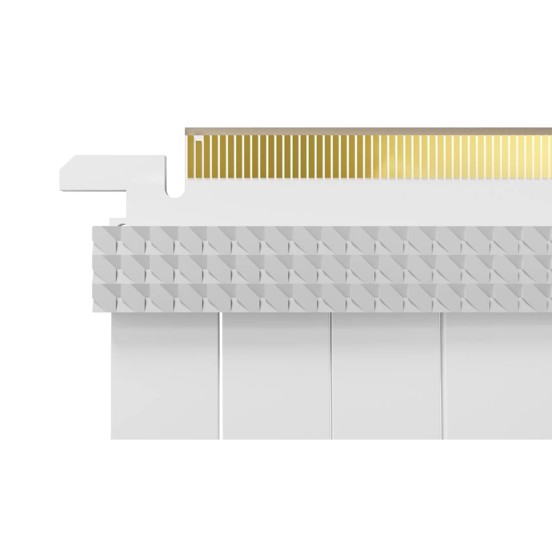 TryX String PCIE 5.0 x 16 Riser Cable 200mm - White - كابل TryX String PCIE 5.0 x 16 Riser Cable 200mm - White - كابل