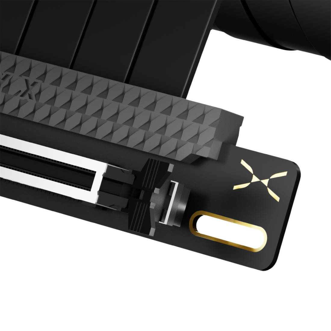 TryX String PCIE 5.0 x 16 Riser Cable 300mm - Black - كابل TryX String PCIE 5.0 x 16 Riser Cable 300mm - Black - كابل