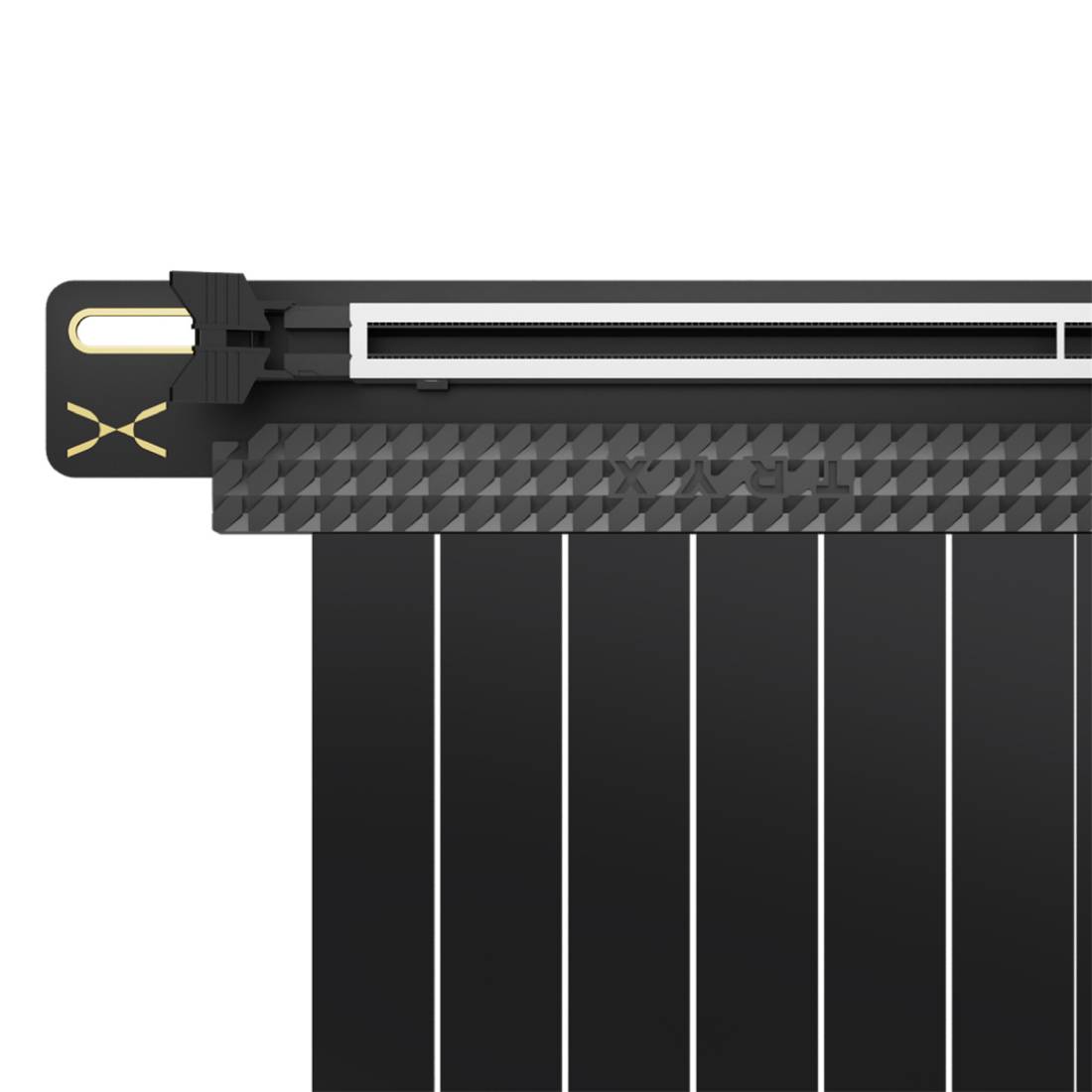 TryX String PCIE 5.0 x 16 Riser Cable 300mm - Black - كابل TryX String PCIE 5.0 x 16 Riser Cable 300mm - Black - كابل