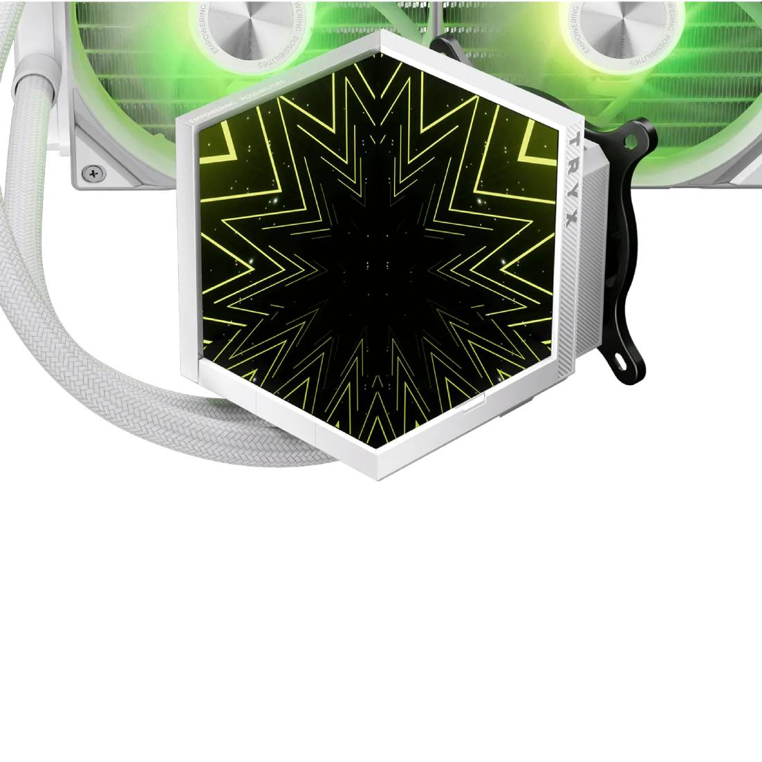 TryX Stage ARGB 360mm Liquid Cooler - White - مبرد TryX Stage ARGB 360mm Liquid Cooler - White - مبرد
