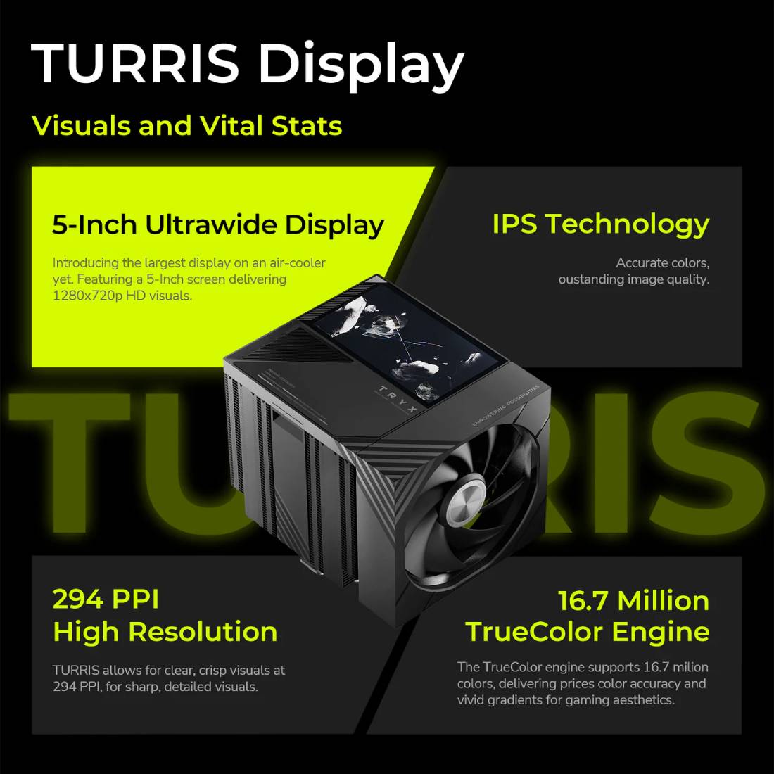 TryX Turris T620 Air CPU Cooler - Black - مبرد TryX Turris T620 Air CPU Cooler - Black - مبرد