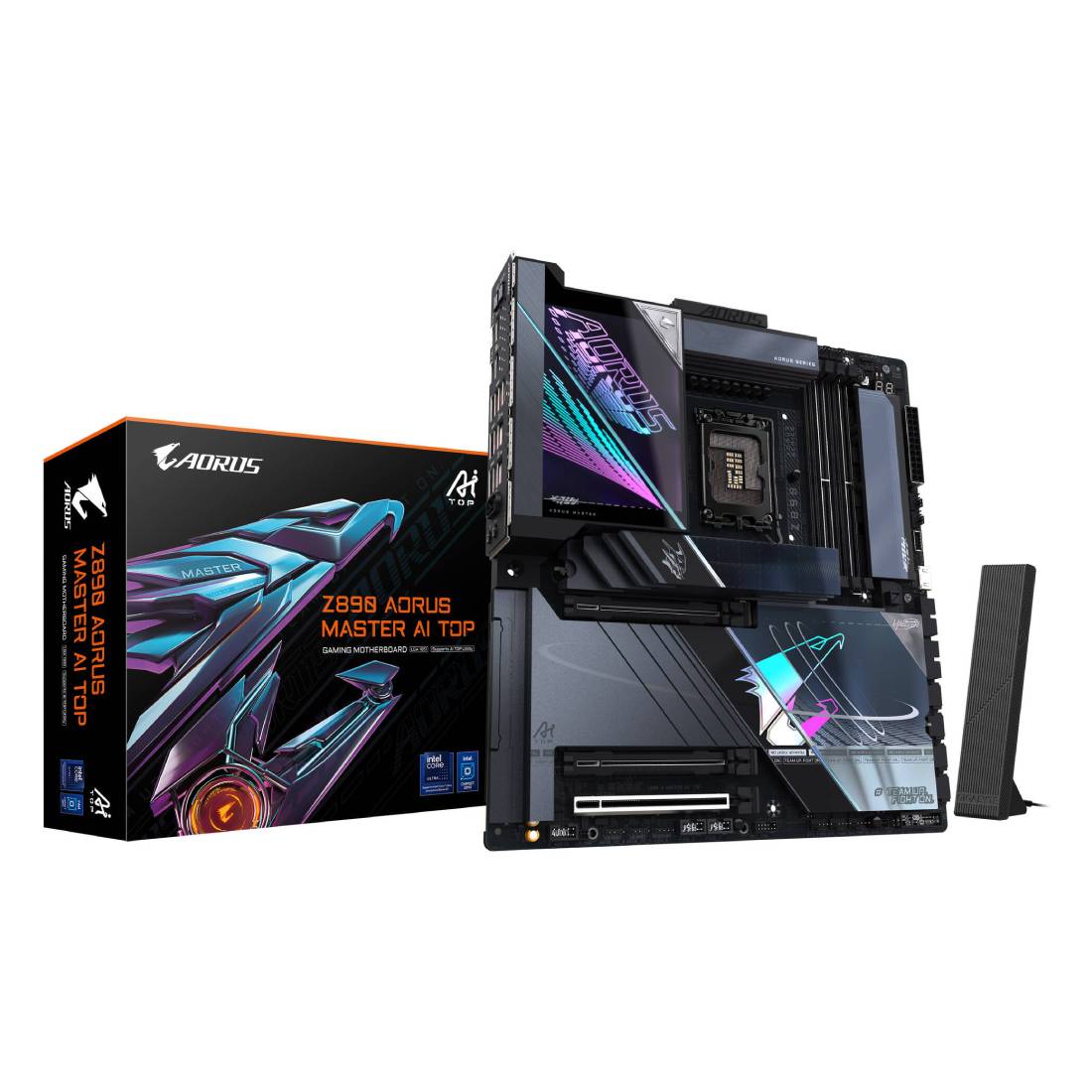 Gigabyte Z890 Aorus Master AI TOP LGA 1851 E-ATX Motherboard - لوحة الأم Gigabyte Z890 Aorus Master AI TOP LGA 1851 E-ATX Motherboard - لوحة الأم