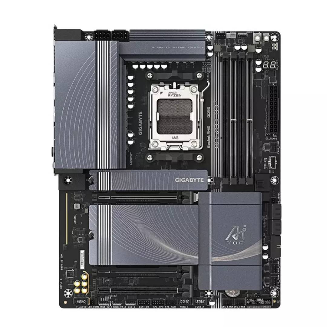 Gigabyte B850 AI TOP AMD ATX Motherboard - لوحة الأم Gigabyte B850 AI TOP AMD ATX Motherboard - لوحة الأم