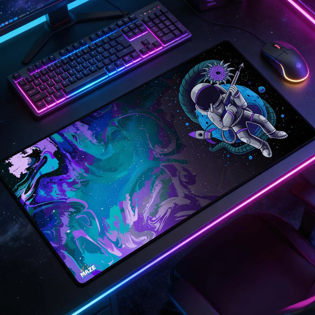 MAZE Astro CGR-GP2 2XL Extended Mousepad - حصيرة الفأرة MAZE Astro CGR-GP2 2XL Extended Mousepad - حصيرة الفأرة