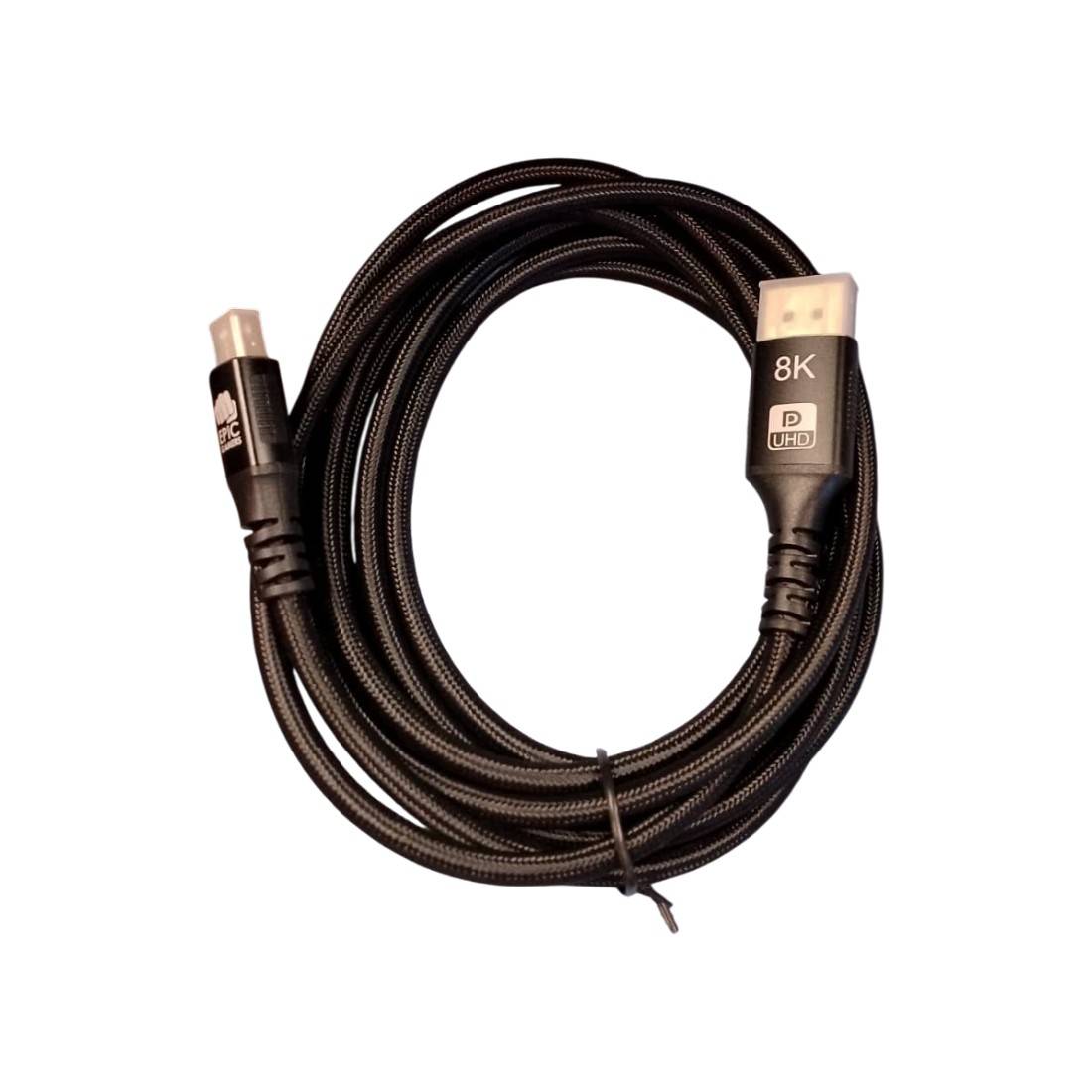 Epic Gamers Mini DisplayPort إلى DisplayPort Cable - 3M - كabl شحn Epic Gamers Mini DisplayPort إلى DisplayPort Cable - 3M - كabl شحn