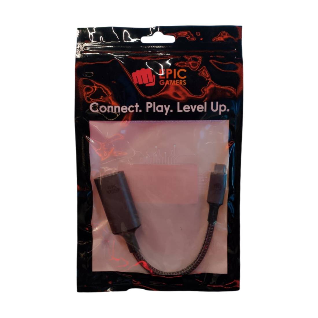 Epic Gamers USB 3.1 Type C لعرض كبل مضفر من الذكور - كabl شحn Epic Gamers USB 3.1 Type C لعرض كبل مضفر من الذكور - كabl شحn