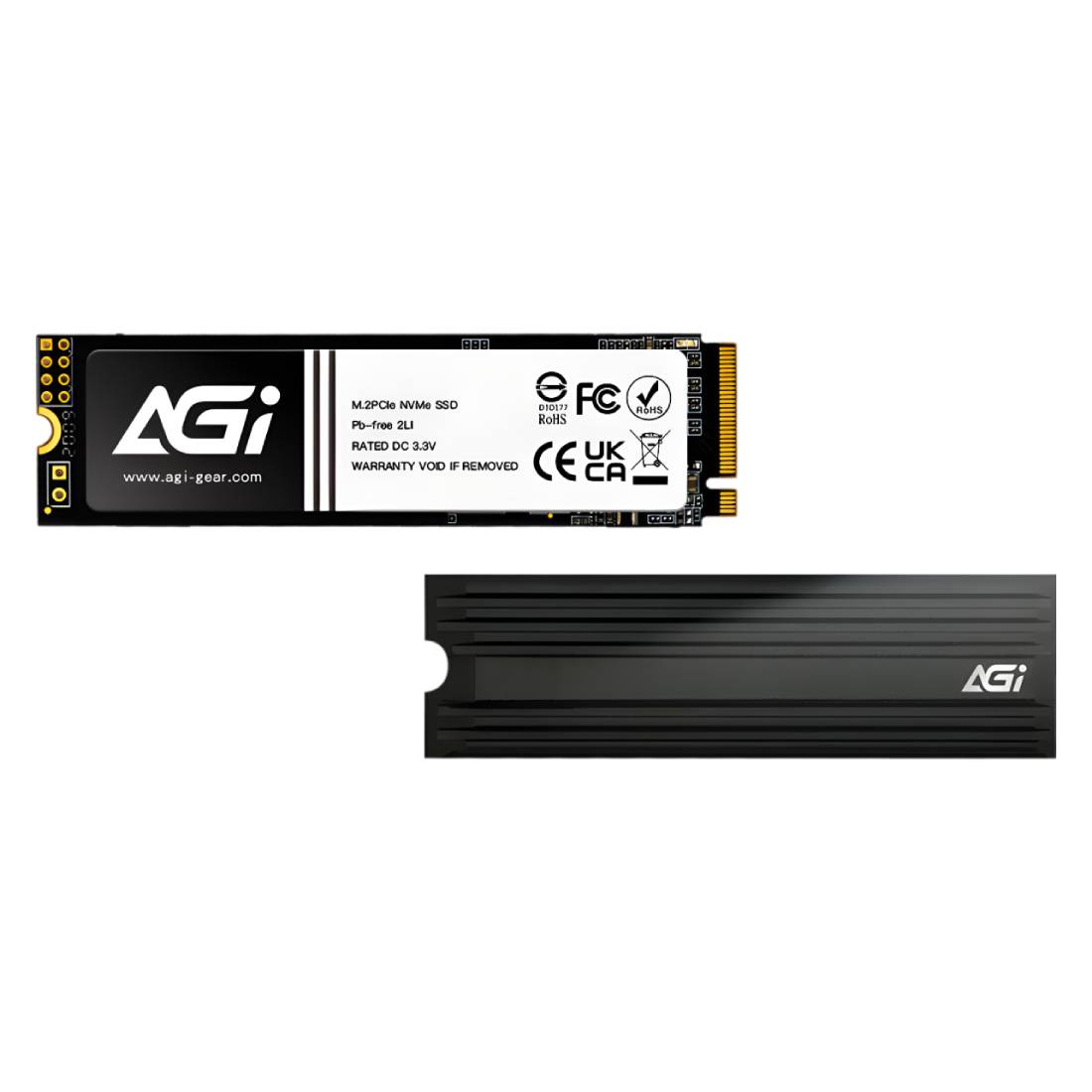 AGI AI828 1TB PCIe Gen4 NVMe M.2 Internal SSD - مساحة تخزين