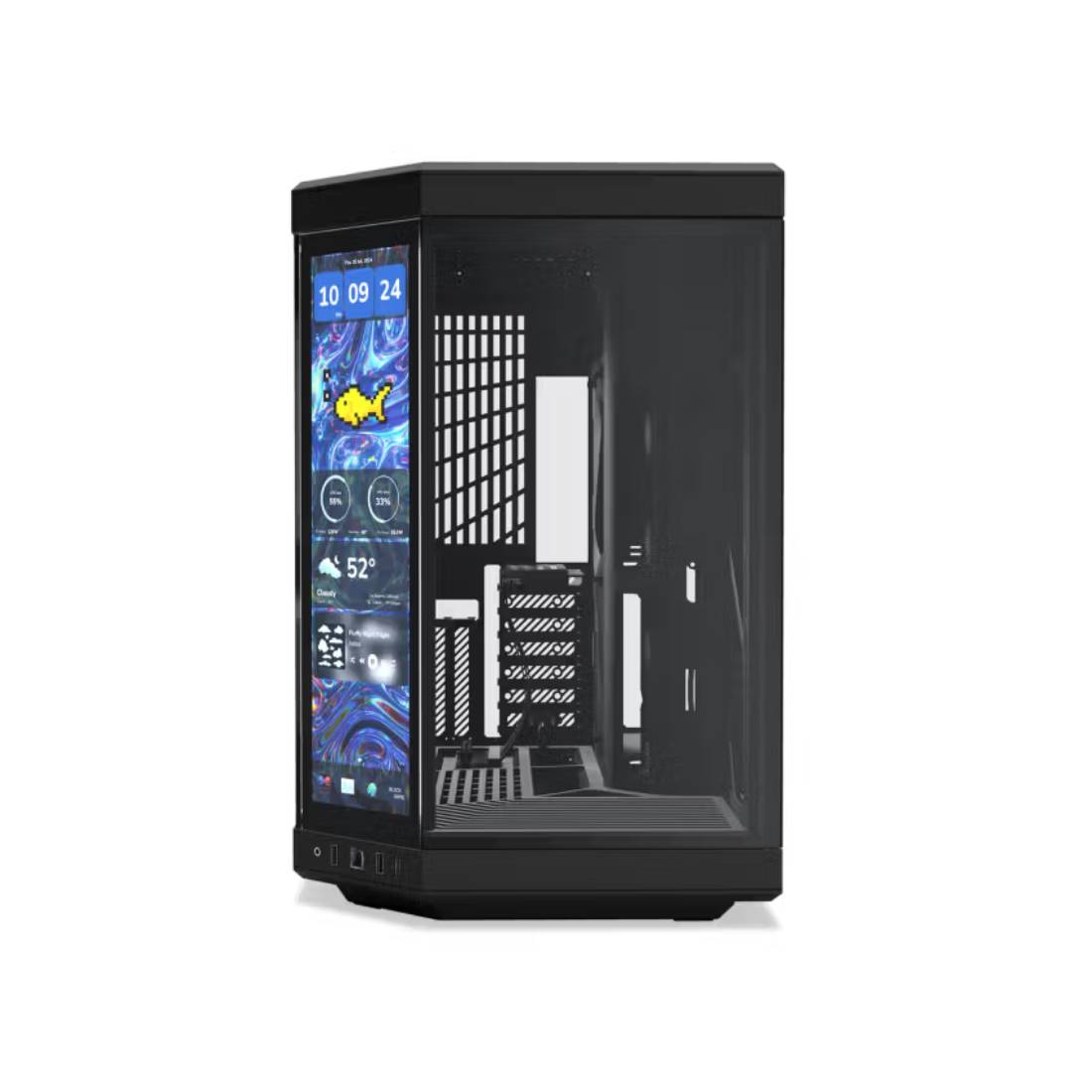 Hyte Y70 Touch Infinite Dual Chamber Mid-Tower ATX Case - Pitch Black - صندوق Hyte Y70 Touch Infinite Dual Chamber Mid-Tower ATX Case - Pitch Black - صندوق
