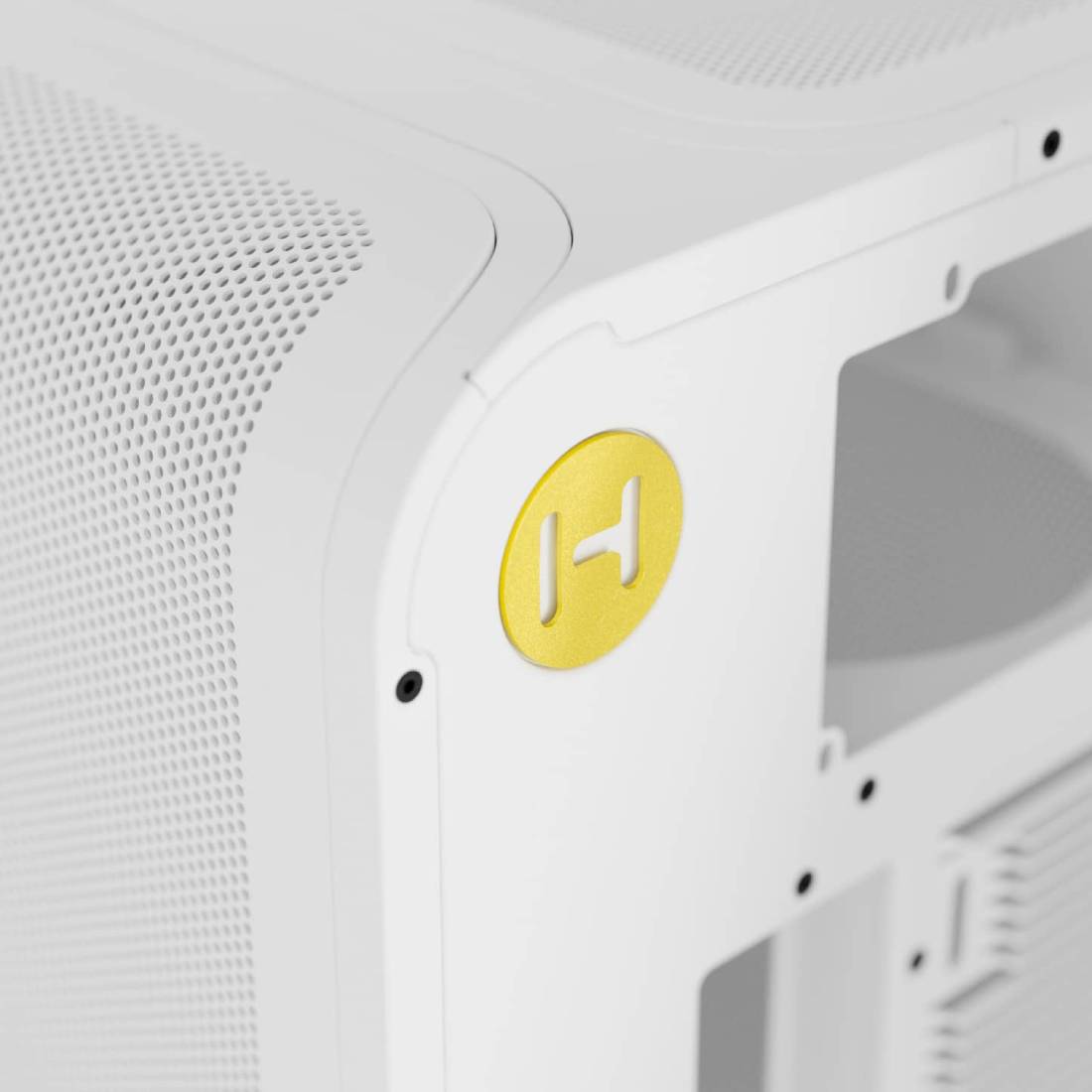 Hyte X50 Air Mesh Side Panel ATX Mid-Tower Case - Snow White - صندوق Hyte X50 Air Mesh Side Panel ATX Mid-Tower Case - Snow White - صندوق