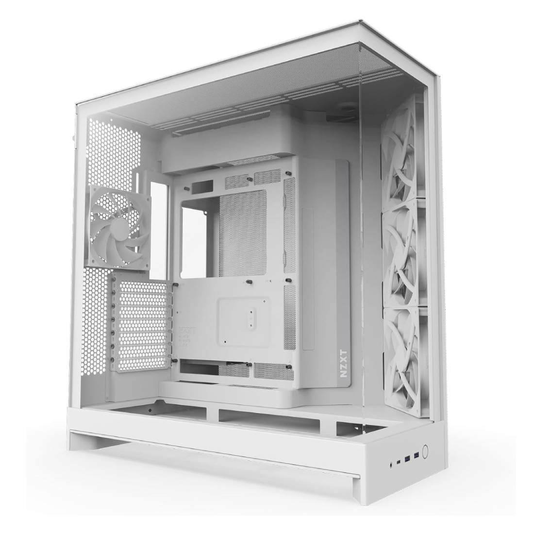 NZXT H9 (2025) Flow ATX Mid Tower Case - White - صندوق NZXT H9 (2025) Flow ATX Mid Tower Case - White - صندوق