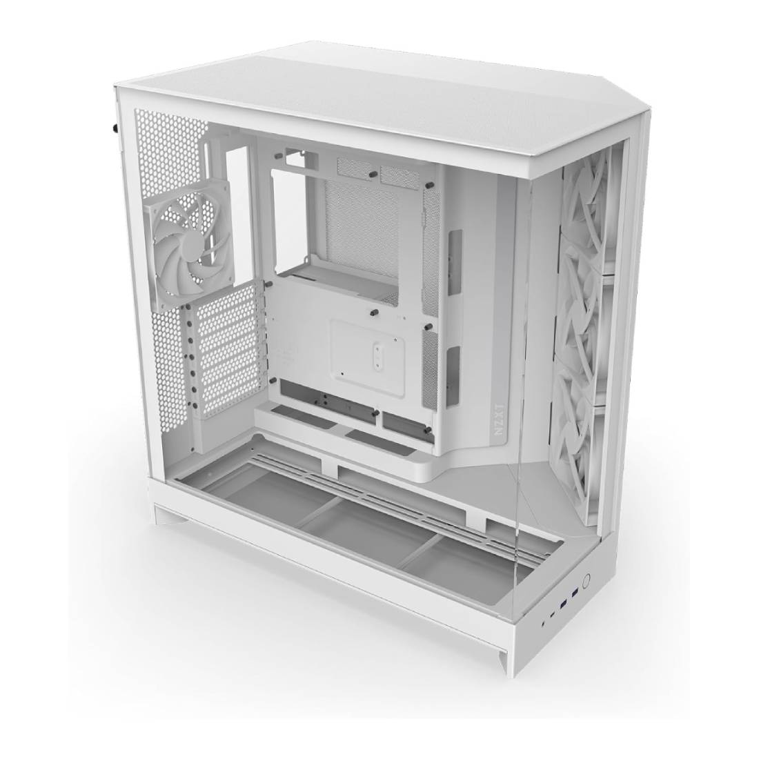 NZXT H9 (2025) Flow ATX Mid Tower Case - White - صندوق NZXT H9 (2025) Flow ATX Mid Tower Case - White - صندوق
