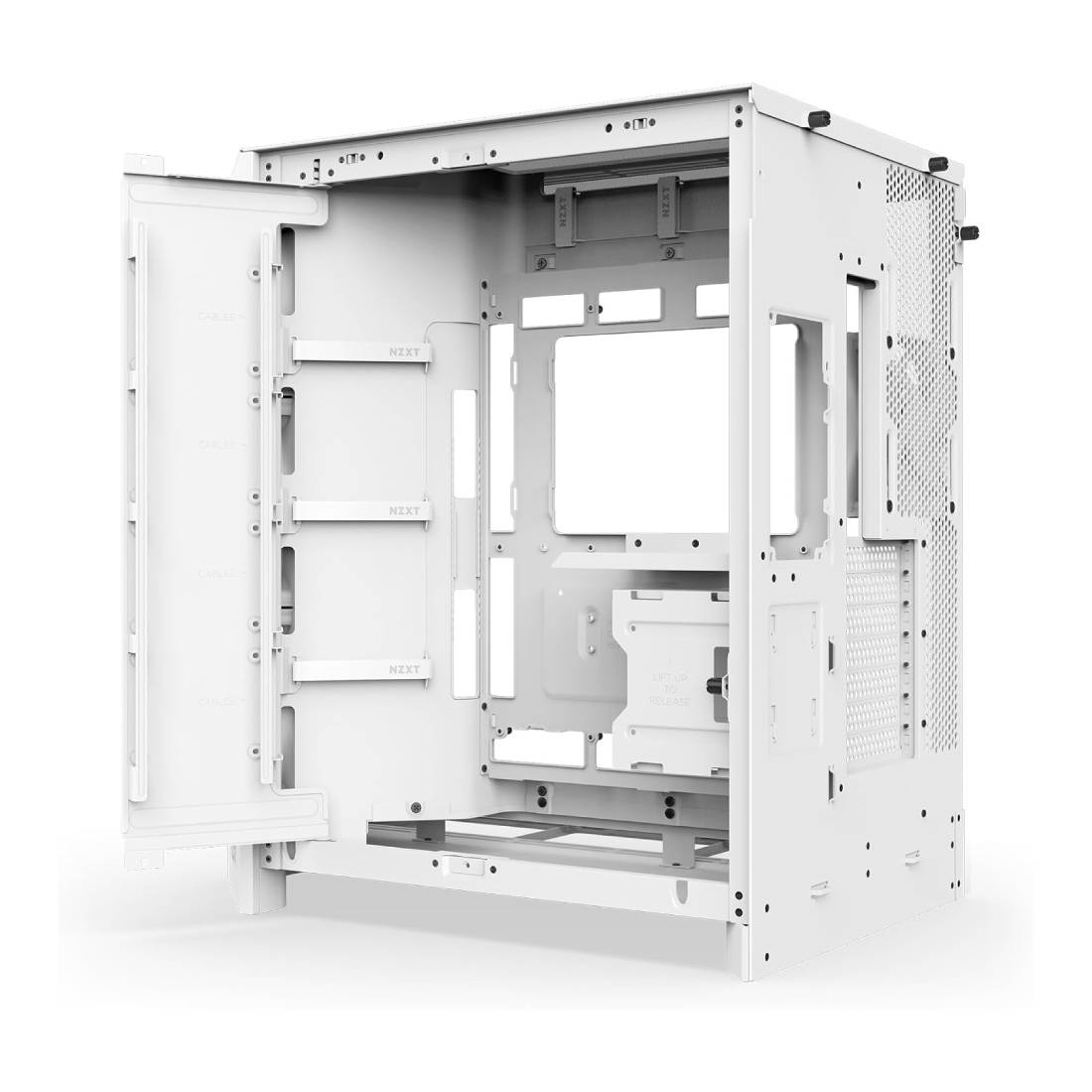 NZXT H9 (2025) Flow ATX Mid Tower Case - White - صندوق NZXT H9 (2025) Flow ATX Mid Tower Case - White - صندوق