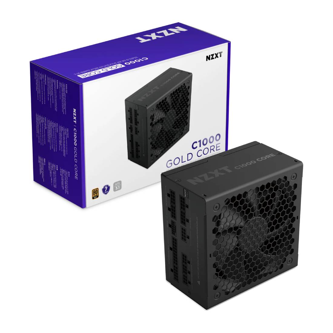 NZXT C850 Gold Core 1000W 80+ Gold Fully Modular ATX 3.1 PSU- Black - مزود الطاقة NZXT C850 Gold Core 1000W 80+ Gold Fully Modular ATX 3.1 PSU- Black - مزود الطاقة