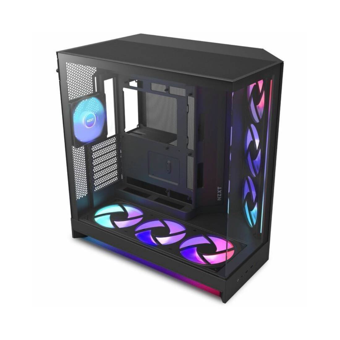 NZXT H9 Flow RGB+ (2025) Dual-Chamber ATX Mid Tower Case - Black - صندوق NZXT H9 Flow RGB+ (2025) Dual-Chamber ATX Mid Tower Case - Black - صندوق
