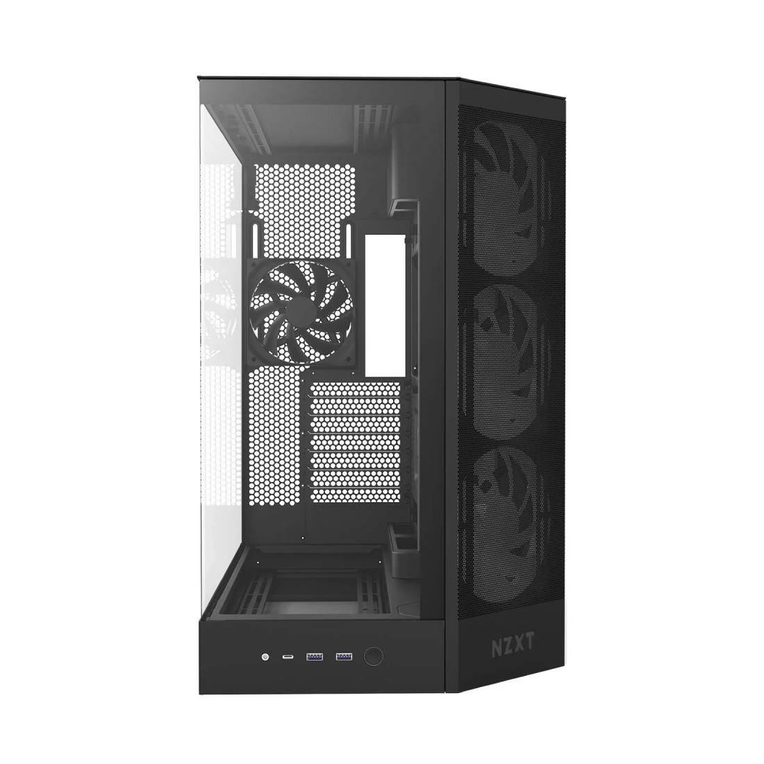 NZXT H9 Flow RGB+ (2025) Dual-Chamber ATX Mid Tower Case - Black - صندوق NZXT H9 Flow RGB+ (2025) Dual-Chamber ATX Mid Tower Case - Black - صندوق