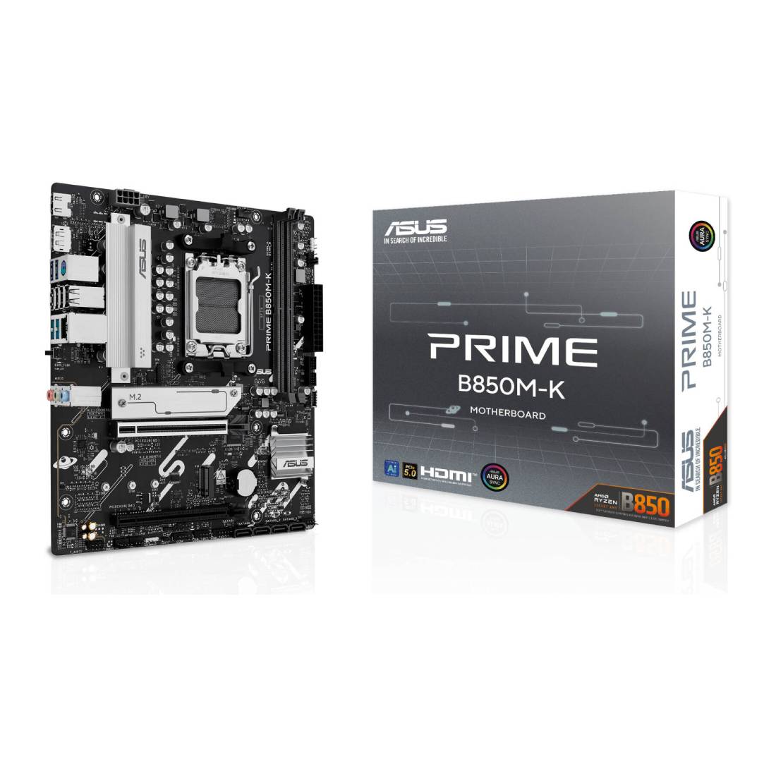 Asus Prime B850M-K AM5 Micro-ATX Motherboard - اللوحة الأم Asus Prime B850M-K AM5 Micro-ATX Motherboard - اللوحة الأم