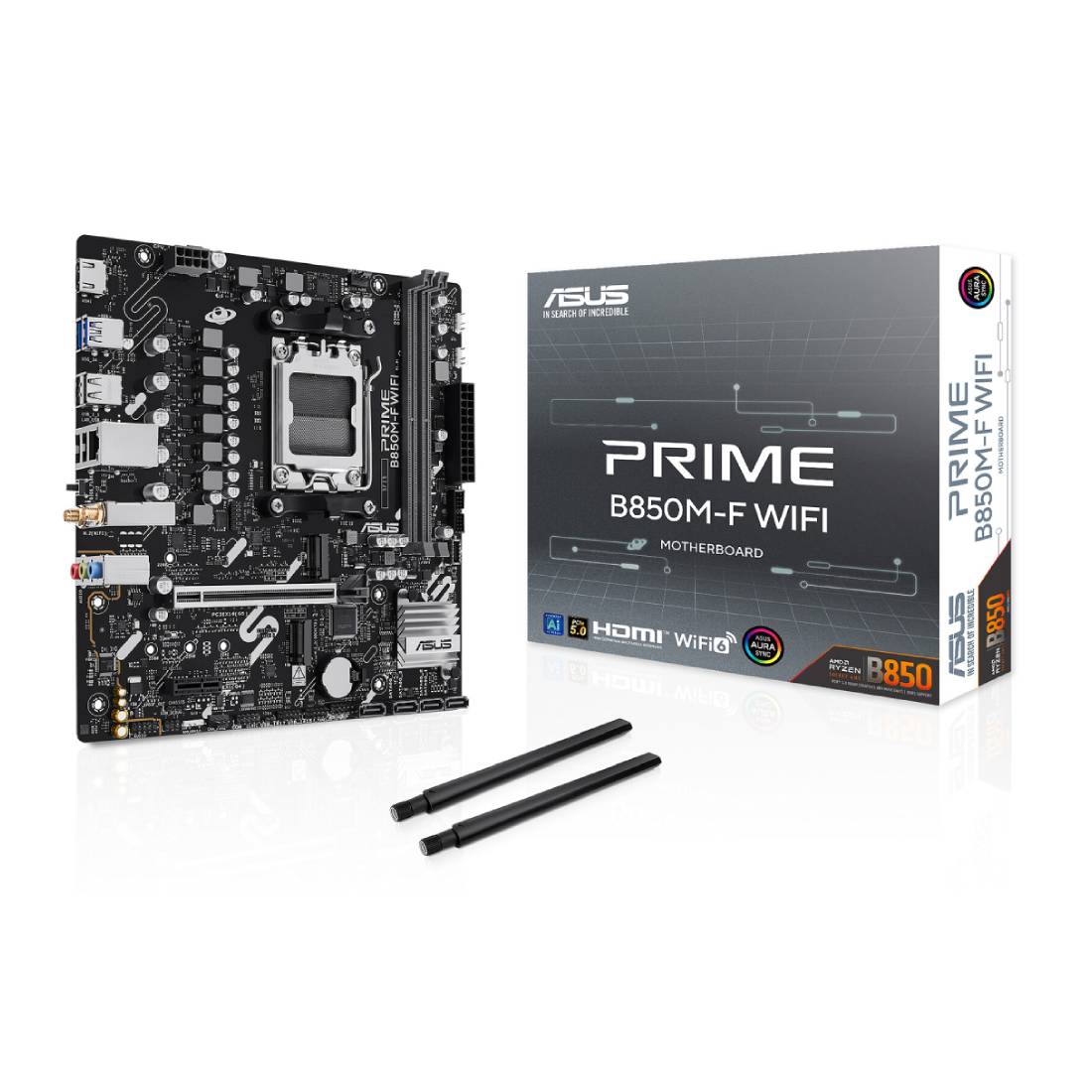Asus Prime B850M-F WiFi AM5 Micro-ATX Motherboard - اللوحة الأم