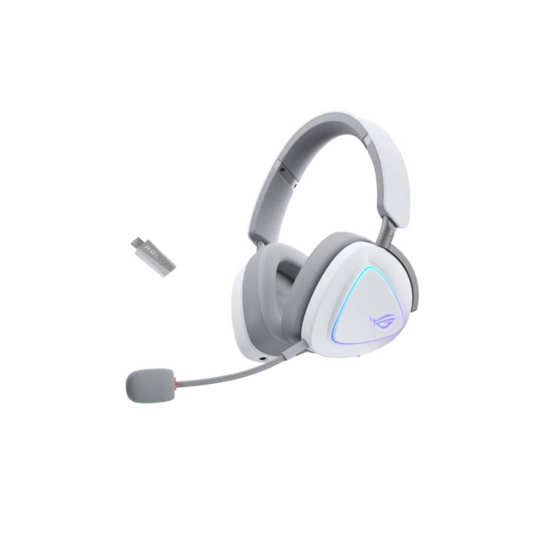 Asus ROG Delta II Gaming Headset - White - سماعة Asus ROG Delta II Gaming Headset - White - سماعة