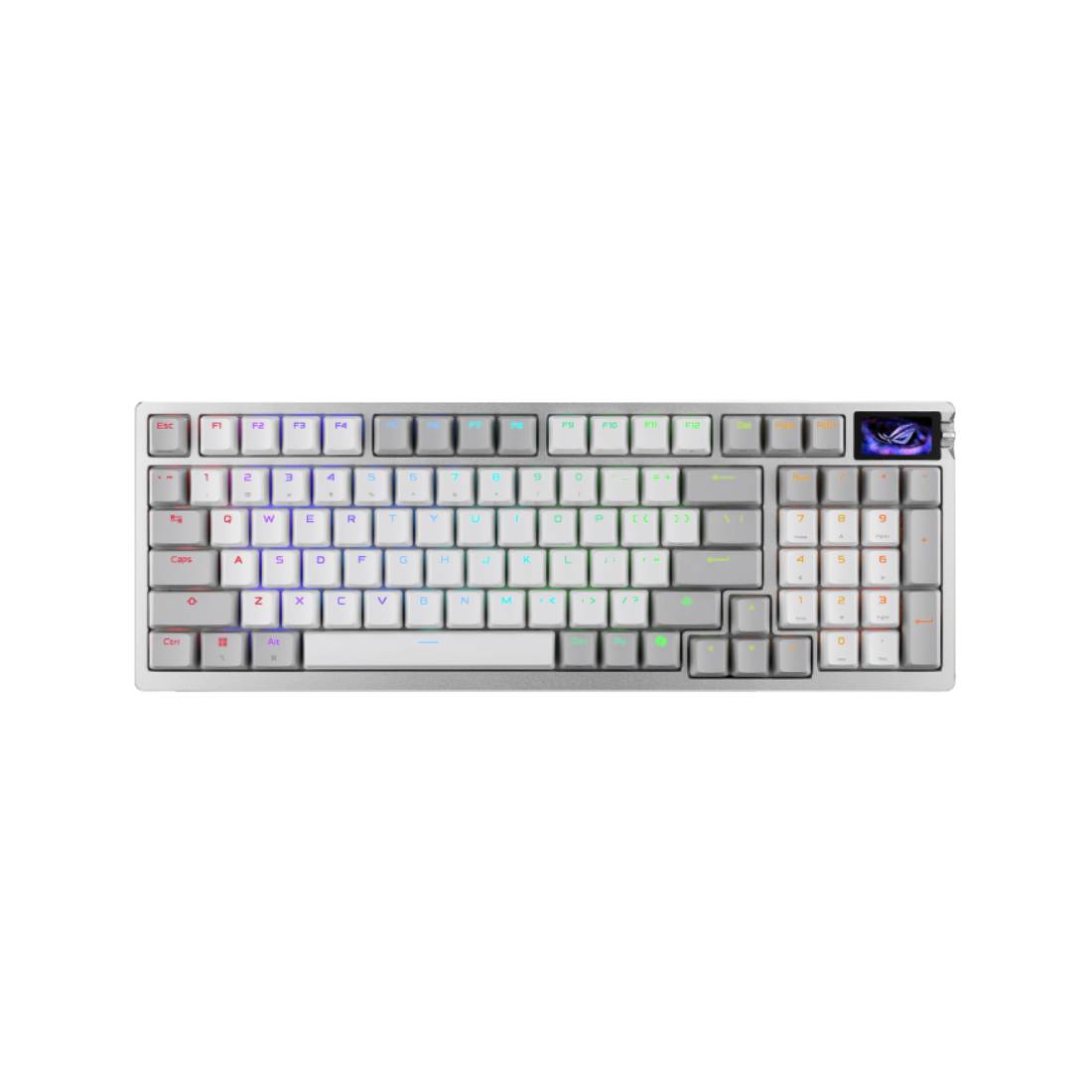 Asus ROG Azoth 96 HE HFXV2 Magnetic Switch Keyboard - White - لوحة مفاتيح Asus ROG Azoth 96 HE HFXV2 Magnetic Switch Keyboard - White - لوحة مفاتيح