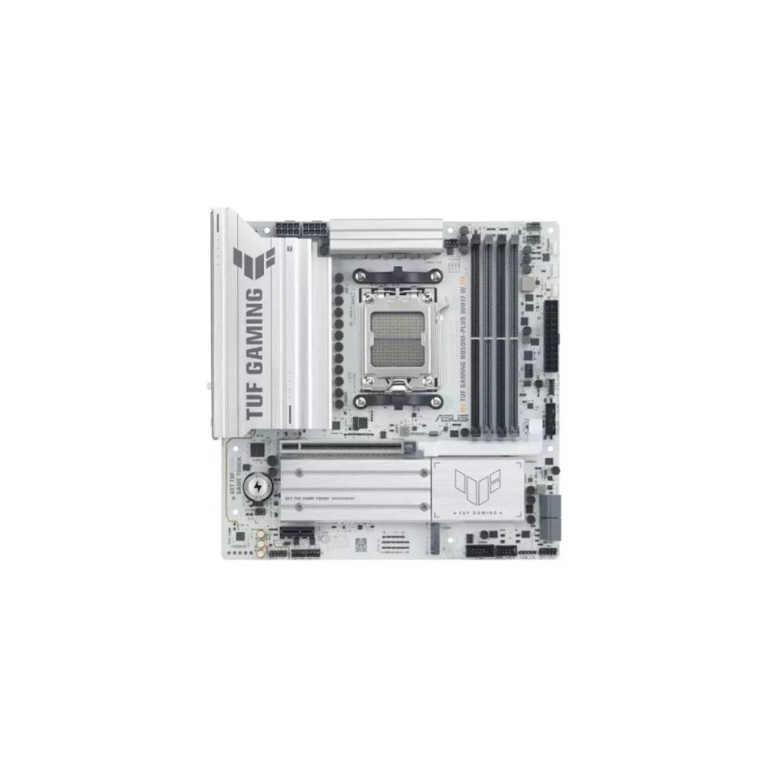 Asus TUF Gaming B850M-PLUS WIFI7 ATX Motherboard - White - اللوحة الأم Asus TUF Gaming B850M-PLUS WIFI7 ATX Motherboard - White - اللوحة الأم