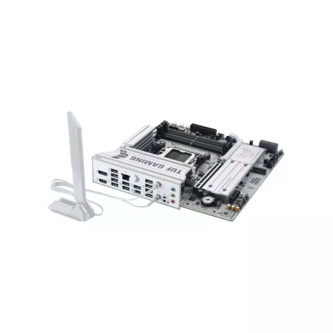 Asus TUF Gaming B850M-PLUS WIFI7 ATX Motherboard - White - اللوحة الأم Asus TUF Gaming B850M-PLUS WIFI7 ATX Motherboard - White - اللوحة الأم