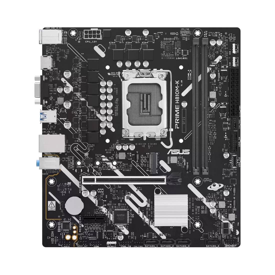 Asus Prime H810M-K WiFi Micro-ATX Motherboard - اللوحة الأم Asus Prime H810M-K WiFi Micro-ATX Motherboard - اللوحة الأم