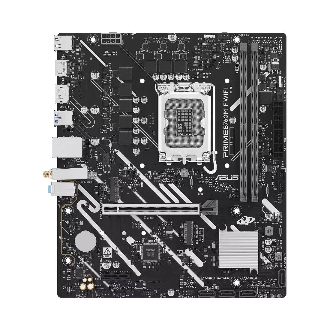 Asus Prime B760M-F WiFi Micro-ATX Motherboard - اللوحة الأم Asus Prime B760M-F WiFi Micro-ATX Motherboard - اللوحة الأم