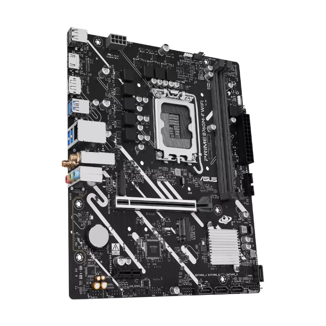 Asus Prime B760M-F WiFi Micro-ATX Motherboard - اللوحة الأم Asus Prime B760M-F WiFi Micro-ATX Motherboard - اللوحة الأم